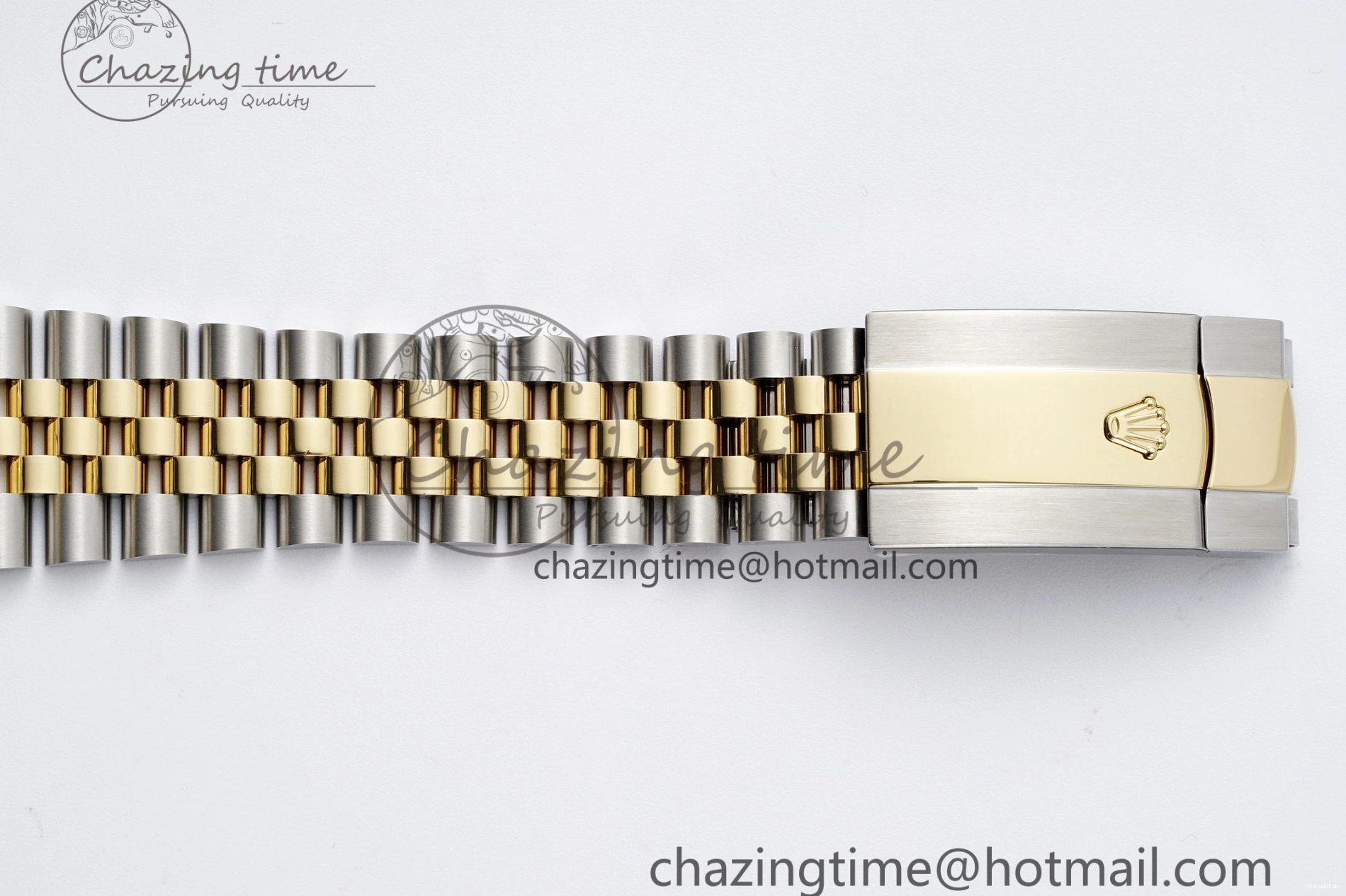 SS Jubilee on SS Best Noob Skydweller Dial White YG Edition A23J Bracelet YG 1230